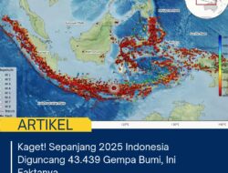 Kaget! Sepanjang 2025 Indonesia Diguncang 43.439 Gempa Bumi, Ini Faktanya