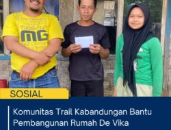 Komunitas Trail Kabandungan Bantu Pembangunan Rumah De Vika