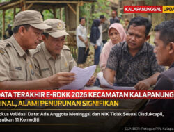 Data Terbaru E-RDKK 2026 Kecamatan Kalapanunggal Final, Alami Penurunan Signifikan