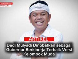 Dedi Mulyadi Dinobatkan sebagai Gubernur Berkinerja Terbaik Versi Kelompok Muda