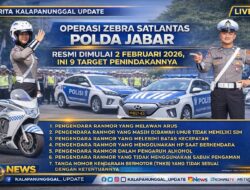 Operasi Zebra Satlantas Polda Jabar Resmi Dimulai 2 Februari 2026, Ini 9 Target Penindakannya