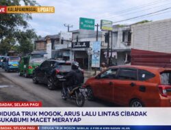 Diduga Truk Mogok, Arus Lalu Lintas Cibadak Sukabumi Macet Merayap