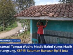 Renovasi Tempat Wudhu Masjid Baitul Yunus Masih Berlangsung, KSP RI Salurkan Bantuan Rp15 Juta