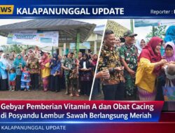 Gebyar Pemberian Vitamin A dan Obat Cacing di Posyandu Lembur Sawah Berlangsung Meriah