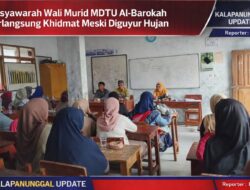Musyawarah Wali Murid MDTU Al-Barokah Berlangsung Khidmat Meski Diguyur Hujan