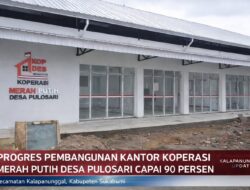 Progres Pembangunan Kantor Koperasi Merah Putih Desa Pulosari Capai 90 Persen