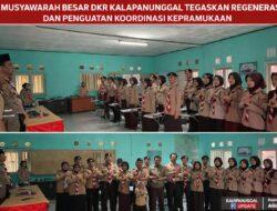 Musyawarah Besar DKR Kalapanunggal Tegaskan Regenerasi Dan Penguatan Koordinasi Kepramukaan