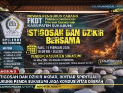ISTIGOSAH Dan Dzikir Akbar, Ikhtiar Spritual Dukung PEMDA Sukabumi Jaga Kondusivitas Daerah