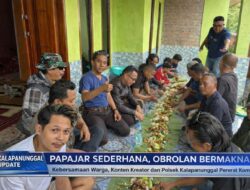 Papajar Sederhana, Obrolan Bermakna: Kebersamaan Warga, Konten Kreator Dan Polsek Kalapanunggal Pererat Komunikasi