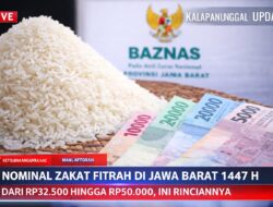 Daftar Nominal Zakat Fitrah Di Jawa Barat 1447 H: Dari Rp32.500 Hingga Rp50.000, Ini Rinciannya