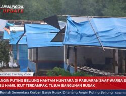 Angin Puting Beliung Hantam Huntara di Pabuaran Saat Warga Sahur, Ibu Hamil Ikut Terdampak, Tujuh Bangunan Rusak