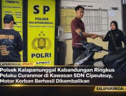 Polsek Kalapanunggal Kabandungan Ringkus Pelaku Curanmor Di Kawasan SDN Cipeuteuy, Motor Korban Berhasil Dikembalikan