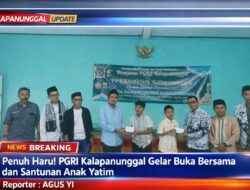 Penuh Haru! PGRI Kalapanunggal Gelar Buka Bersama Dan Santunan Anak Yatim
