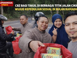 Komunitas CBZ Bagi Takjil Di Berbagai Titik Jalan Cikidang, Wujud Kepedulian Sosial Di Bulan Ramadhan