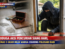 Diduga Aksi Pencurian Siang Hari, Emas 5 GRAM Milik Warga Cigoong Pulosari Raib