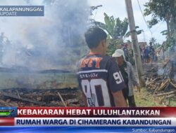 Kebakaran Hebat Luluhlantahkan Rumah Warga Di Cihamerang Kabandungan