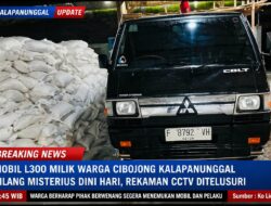 Mobil L300 Milik Warga Cibojong Kalapanunggal Hilang Misterius Dini Hari, Rekaman CCTV Ditelusuri