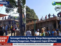 Semangat Gotong Royong Warga Bojonggenteng Bangun Gedung Keagamaan, Pengecoran Capai 60 Persen