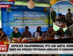 Kapolsek Kalapanunggal IPTU Aah Saeful Rohman Hadiri Dan Apresiasi Penyerahan Ambulance Di Kabandungan