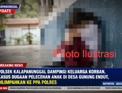 POLSEK Kalapanunggal Dampingi Keluarga Korban, Kasus Dugaan Pelecehan Anak Di Desa Gunungendut Dilimpahkan Ke PPA POLRES
