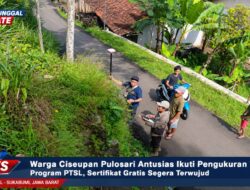 Warga Ciseupan Pulosari Antusias Ikuti Pengukuran Tanah Program PTSL, Sertifikat Gratis Segera Terwujud