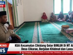 KUA Kecamatan Cikidang Gelar BIMLUH Di MT Attaqwa Desa Cikarae, Berjalan Khidmat Dan Lancar