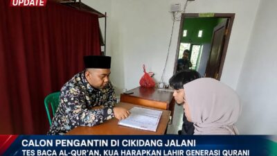 Calon Pengantin Di Cikidang Jalani Tes Baca Al-Qur’an, KUA Harapkan Lahir Generasi Qurani