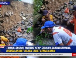 Tanah Longsor Terjang Kampung Cibuluh Bojonggenteng, Diduga Akibat Hujan Lebat Semalaman