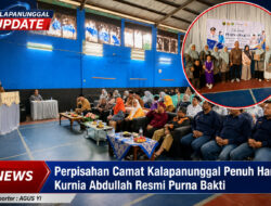 Perpisahan Camat Kalapanunggal Penuh Haru, Kurnia Abdullah Resmi Purna Bakti