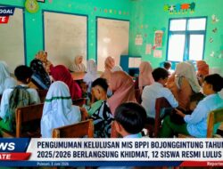 Pengumuman Kelulusan MIS BPPI Bojonggintung Tahun Ajaran 2025/2026 Berlangsung Khidmat, 12 Siswa Resmi Lulus