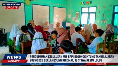 Pengumuman Kelulusan MIS BPPI Bojonggintung Tahun Ajaran 2025/2026 Berlangsung Khidmat, 12 Siswa Resmi Lulus