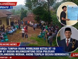 Warga Tumpah Ruah, Pemilihan Ketua RT 19 RW 07 Dusun Bojonggintung Desa Pulosari Berlangsung Meriah, Aneng Terpilih Secara Demokratis