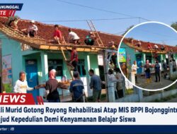 Wali Murid Gotong Royong Rehabilitasi Atap MIS BPPI Bojonggintung, Wujud Kepedulian Demi Kenyamanan Belajar Siswa