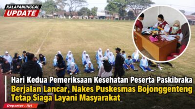 Hari Kedua Pemeriksaan Kesehatan Peserta Paskibraka Berjalan Lancar, Nakes Puskesmas Bojonggenteng Tetap Siaga Layani Masyarakat