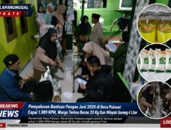 Penyaluran Bantuan Pangan Juni 2026 Di Desa Pulosari Capai 1.989 KPM, Warga Terima Beras 20 Kg Dan Minyak Goreng 4 Liter