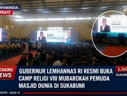 Gubernur Lemhannas RI Resmi Buka Camp Religi VIII Mubarokah Pemuda Masjid Dunia Di Sukabumi