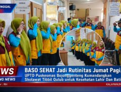 BASO SEHAT Jadi Rutinitas Jumat Pagi, UPTD Puskesmas Bojonggenteng Kumandangkan Sholawat Tibbil Qulub Untuk Kesehatan Lahir Dan Batin