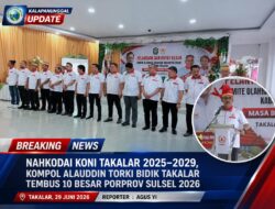 Nahkodai KONI Takalar 2025–2029, Kompol Alauddin Torki Bidik Takalar Tembus 10 Besar Porprov Sulsel 2026