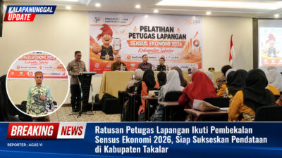 Ratusan Petugas Lapangan Ikuti Pembekalan Sensus Ekonomi 2026, Siap Sukseskan Pendataan Di Kabupaten Takalar