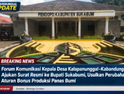 Forum Komunikasi Kepala Desa Kalapanunggal–Kabandungan Ajukan Surat Resmi ke Bupati Sukabumi, Usulkan Perubahan Aturan Bonus Produksi Panas Bumi