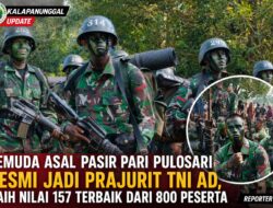 Pemuda Asal Pasir Pari Pulosari Resmi Jadi Prajurit TNI AD, Raih Nilai 157 Terbaik Dari 800 Peserta