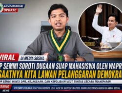 Viral di Media Sosial, PP SEMMI Soroti Dugaan Suap Mahasiswa Oleh Wapres: “Saatnya Kita Lawan Pelanggaran Demokrasi
