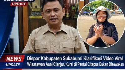 Dispar Kabupaten Sukabumi Klarifikasi Video Viral Wisatawan Asal Cianjur, Kursi di Pantai Citepus Bukan Disewakan