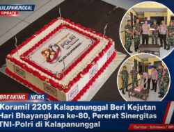 Koramil 2205 Kalapanunggal Beri Kejutan Hari Bhayangkara ke-80, Pererat Sinergitas TNI-Polri Di Kalapanunggal