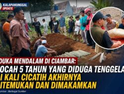Duka Mendalam Di Ciambar: Bocah 5 Tahun yang Diduga Tenggelam Di Kali Cicatih Akhirnya Ditemukan Dan Dimakamkan