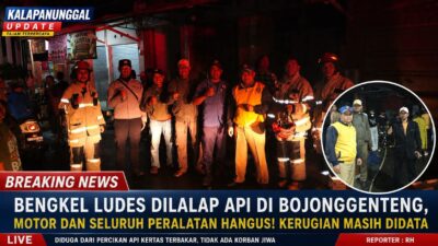 Bengkel Ludes Dilalap Api Di Bojonggenteng, Motor dan Seluruh Peralatan Hangus! Kerugian Masih Didata