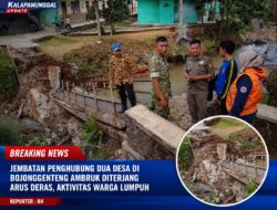 Jembatan Penghubung Dua Desa Di Bojonggenteng Ambruk Diterjang Arus Deras, Aktivitas Warga Lumpuh