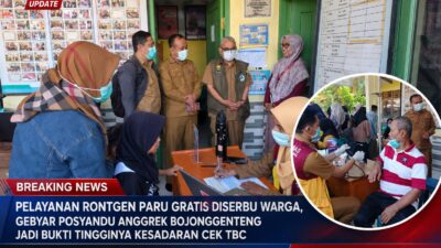 Pelayanan Rontgen Paru Gratis Diserbu Warga, Gebyar Posyandu Anggrek Bojonggenteng Jadi Bukti Tingginya Kesadaran Cek TBC