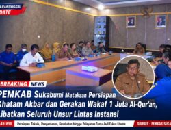 PEMKAB Sukabumi Matangkan Persiapan Khatam Akbar Dan Gerakan Wakaf 1 Juta Al-Qur’an, Libatkan Seluruh Unsur Lintas Instansi