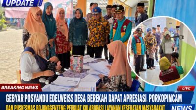 Gebyar Posyandu Edelweiss Desa Berekah Dapat Apresiasi, Porkopimcam Dan Puskesmas Bojonggenteng Perkuat Kolaborasi Layanan Kesehatan Masyarakat